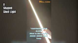 Oświetlenie półki w kształcie litery V