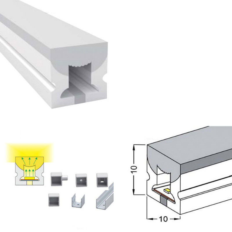 led flexibel neony 24V klipsy magnesy instalują pasek 3000K liniowe światła neon led