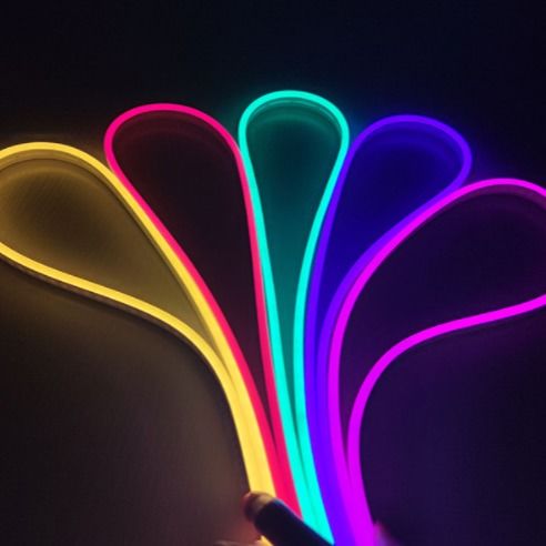 6x12mm Miękki Neon LED Elastyczny Pasek 12V Niebieski Czerwony Różowy Kolorowy Wąski Dekoracja IP65