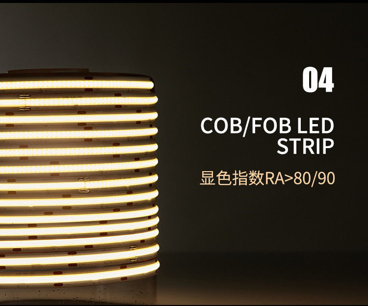 480leds/M Taśma LED COB 12V Wysoka Gęstość 4000K 10W Wystrój Domu