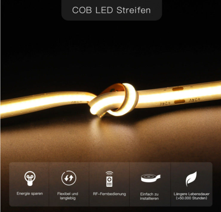 IP20 IP65 LED COB Light Tyrystorowe ściemnianie Podwójna zmiana koloru 24V 14,4W