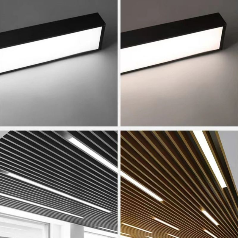 Sypialnia Liniowa lampa wisząca LED Liniowa lampa wisząca Czarny wystrój wnętrz 3000K 5000K 35W