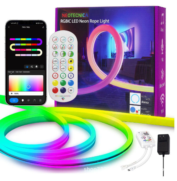 Multi Colors Elastyczna silikonowa taśma LED Multi Modes DC 12V 24V AC 220V