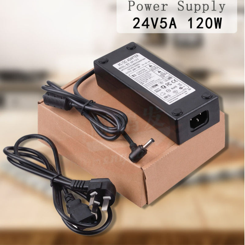 Zasilacz modułu LED 5A Zasilacz LED 12 V DC Zasilacz biurkowy Czarny zasilacz do lamp LED Strip