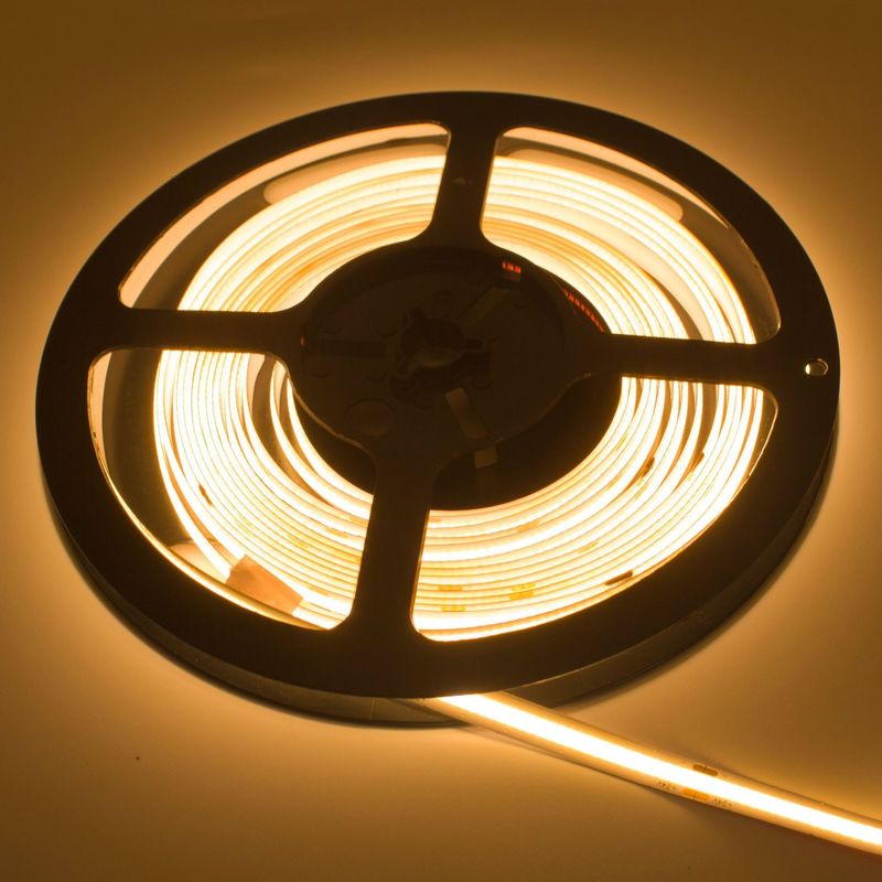 Wysoka gęstość 320 Led / M Elastyczna taśma LED 24 V COB Light flex 10 W ciepła biel